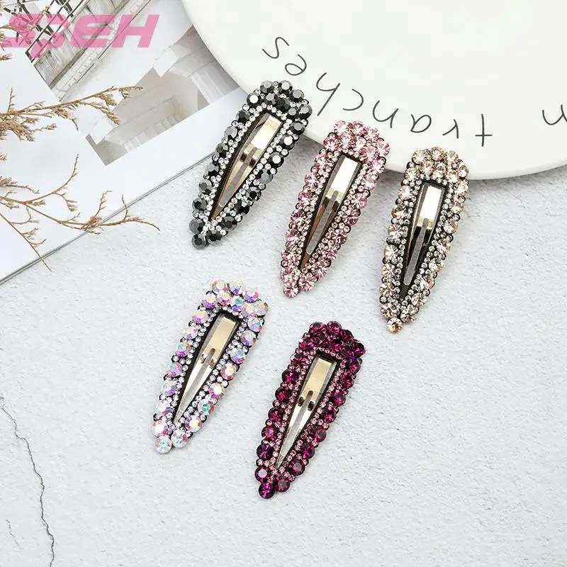 

Простой зажим Стразы с алмазной инкрустацией, заколка для волос, зажим для взрослого сломанного японского языка и головы