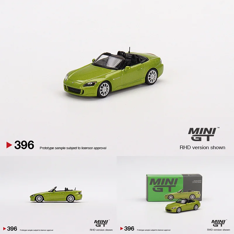 

MINI GT 1:64 S2000 AP2 Lime Green Car Model Metallic Alloy Diorama Collection Miniature Carros Toys 396 In Stock