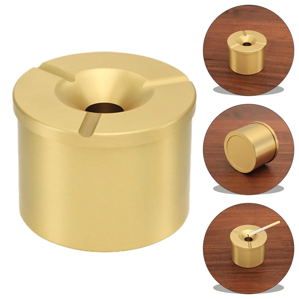 

Пепельница для курения, латунный контейнер для пепельницы, офисный держатель для пепельницы, Настольная пепельница