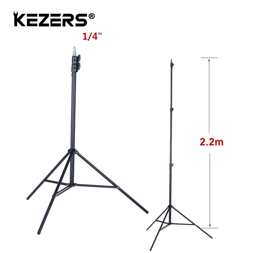 Лазерный уровень KEZERS 2 м 1/4 дюйма штатив металлический для нивелира 3 узла