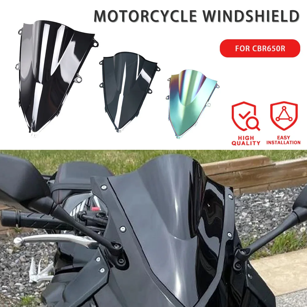 

Лобовое стекло из АБС-пластика для мотоцикла, обтекатель лобового стекла для HONDA CBR650R CBR 650R CBR 650 R CBR650 2019-2020 2021-2022-2023