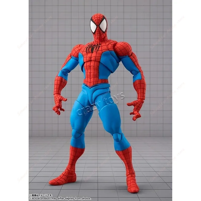 Фото В наличии: Оригинальная фигурка Bandai S.H.Figuarts SHF Spider-Man Gamerverse от SakuraStar Store, аниме-модель с подвижными суставами. №3