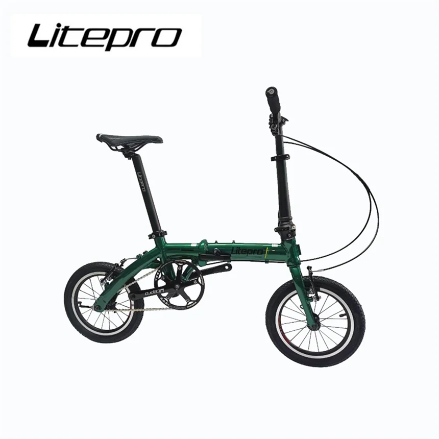 

LP Litepro Portable 14 16Inch Single Speed Folding Bike Aluminum Alloy Mini Outer 3 Speed Bicycle Vehicle