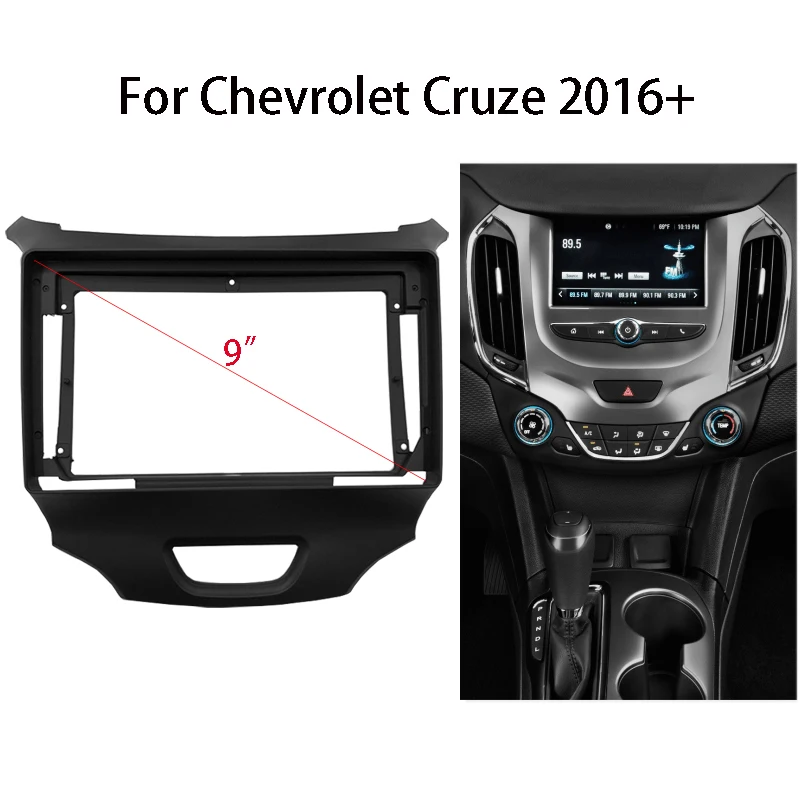 Автомобильная радиоустановка Fascia Для 2015 CHEVROLET CRUZE 9-дюймовая стереопанель