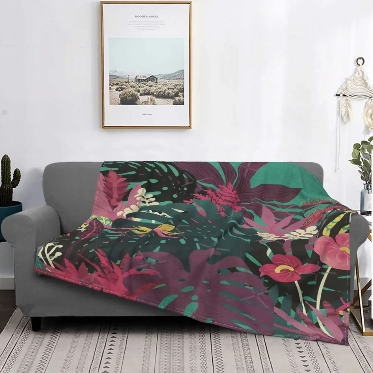 

Manta de tendencia Tropical, colcha a cuadros para cama, sofá, toalla, playa, verano, ropa de cama y fundas