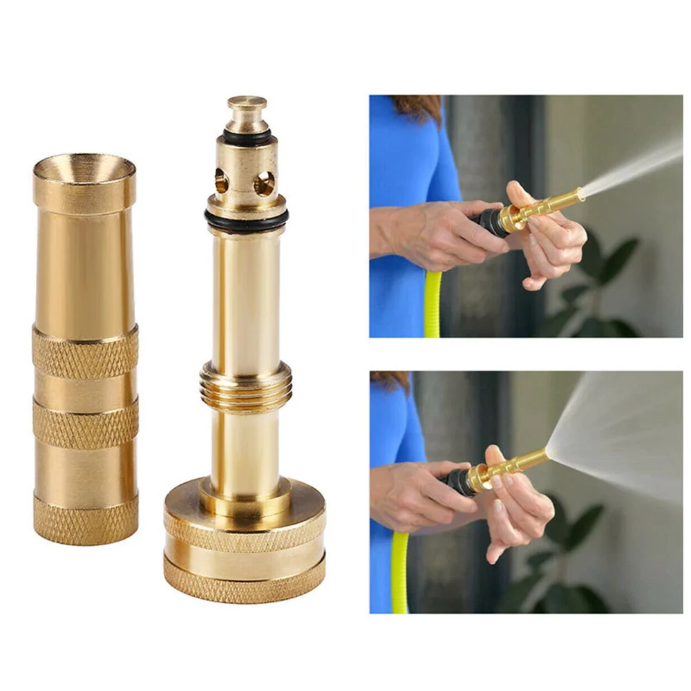 

Copper Water Gun Nozzle Creative Quick Connector Household Watering High-pressure Brass Accessories Tools Water Gun Universal