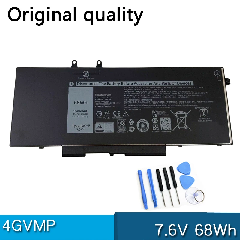 Новый аккумулятор 4gvmp 7 6 V 68Wh для Dell Latitude 5400 5500 Precision 3540 Inspiron 7590 7591 7791 2-в-1 P84F P42E R8D7N 1V1XF
