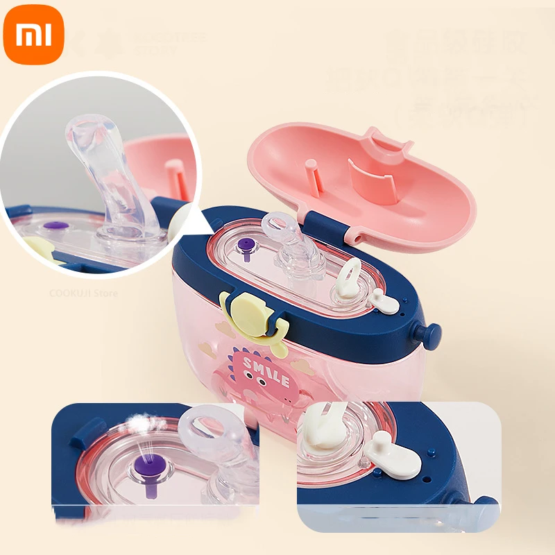 

Xiaomi Cute Potbelly Water Cup with Straw Drink Straw Cup Children Adult Schoolgirls Portable Climbing Water Bottle with Straw