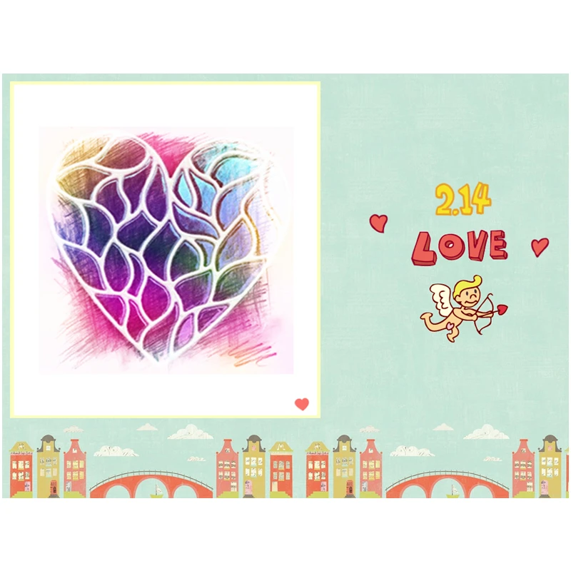 

2021 Newest Arrival Valentine's Days Cutting Dies for Scrapbooking Heart Words Stencil Hot Foil Embossing Frame Card no Stamps