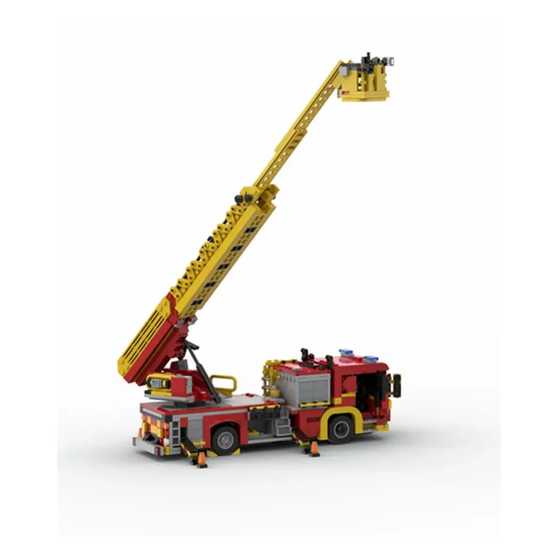Городская пожарная бригада спасательный грузовик кран машина 1079 деталей