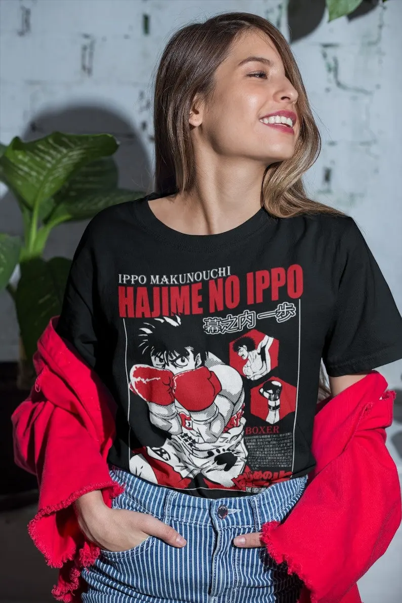 Футболка Hajime No Ippo Kamogawa боксерская Спортивная Подарочная рубашка-Ippo Makunouchi Kbg Girl