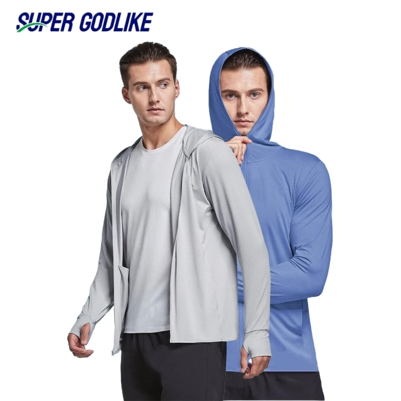 Мужская Летняя ветровка с капюшоном ультратонкая куртка для походов и рыбалки