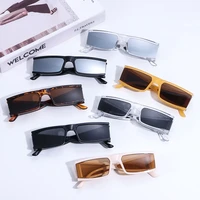 retro uv400 sun glasses punk brand designer small sunglasses sunglasses for women rectangle