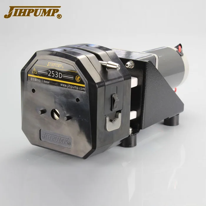 JIHPUMP 253D KZ25 24 в 6000 мл Высокоточный маленький миниатюрный перистальтический насос oem с легкой нагрузкой шланг для дозирования воды и Жидкости Насосы