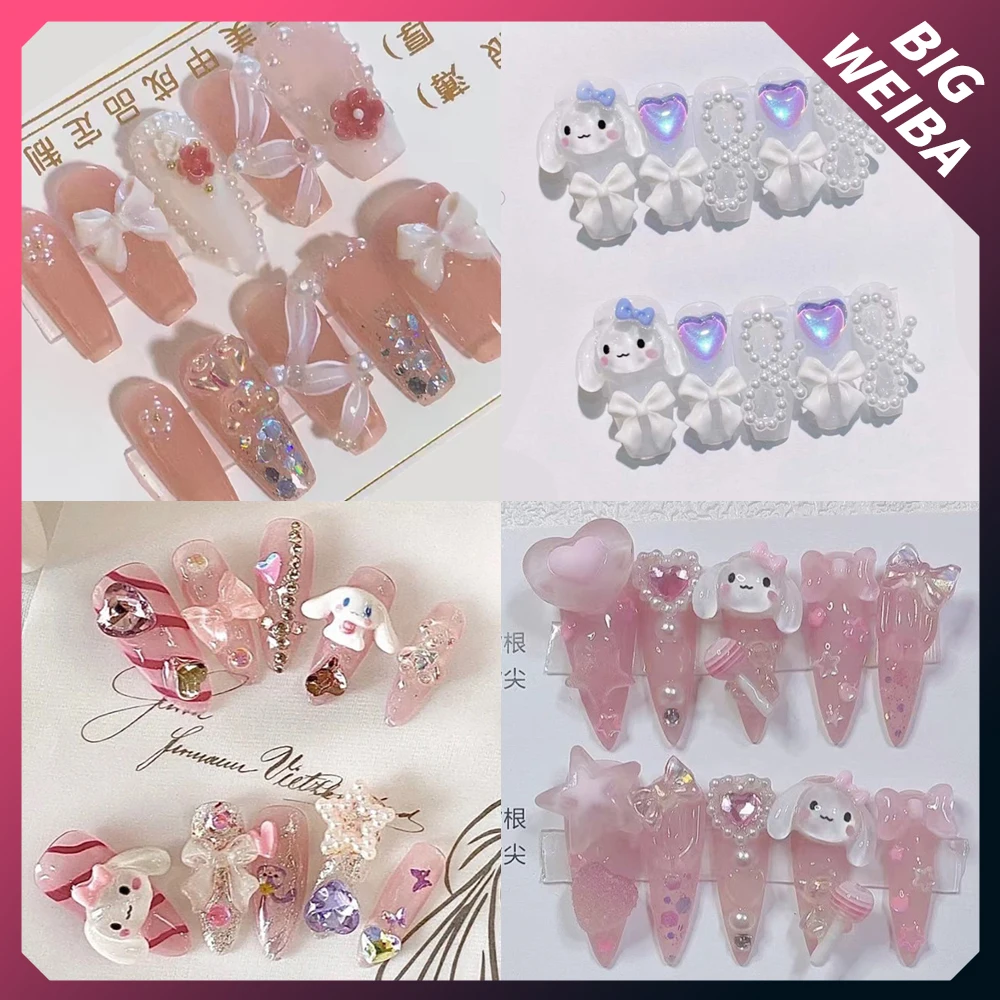 Hello Kitty and Friends Sanrio nail set/ Kawaii nails/ Junk nails