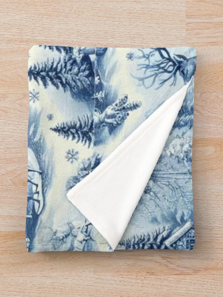 Рождественское одеяло Toile de Jouy милое клетчатое пляжное рождественские подарки