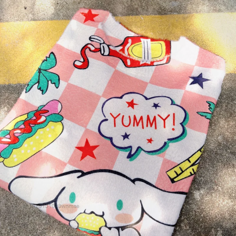 Женский Свободный вязаный свитер Sanrio Family-Hello Kitty Academy топы из милого мультяшного