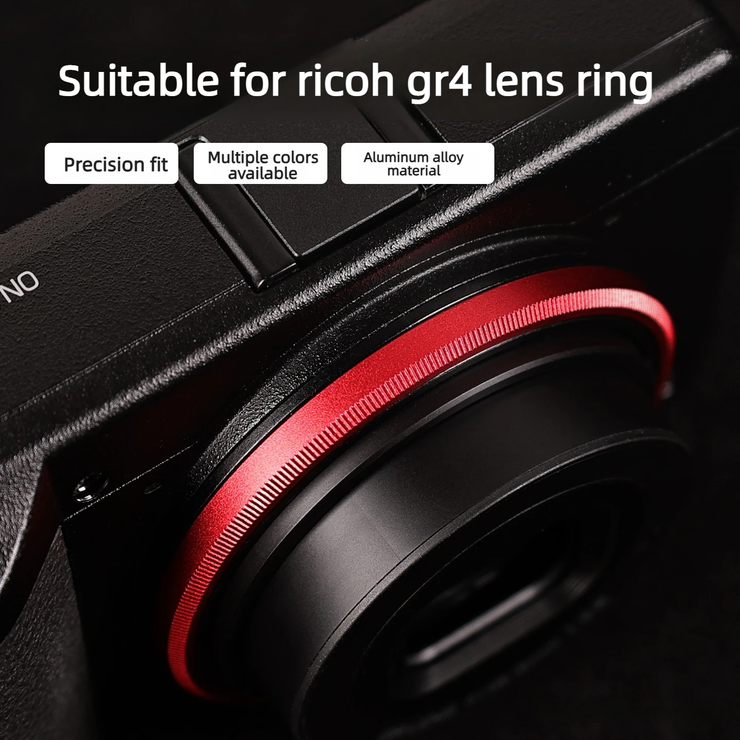 Фото Подходит для Ricoh GR4 GRIV, кольцо для объектива GRVI4, специальное кольцо для объектива из алюминиевого сплава, декоративное кольцо. №1