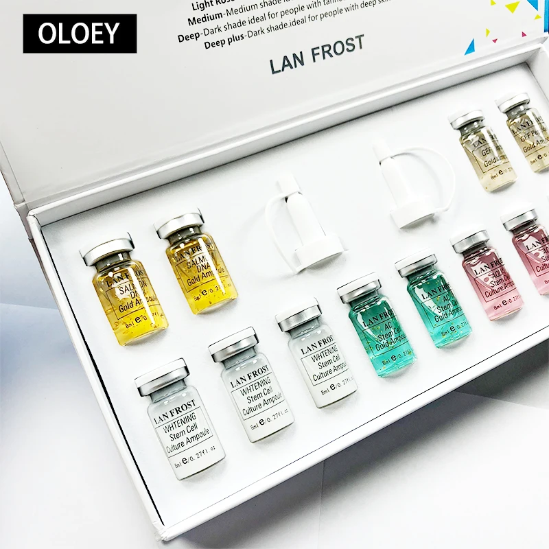 

12pcs Glow Korea BB Cream Stayve Mixing Makeup kit Anti-aging Serum Meso White Brightening Natural Microneedle serum Treatment
