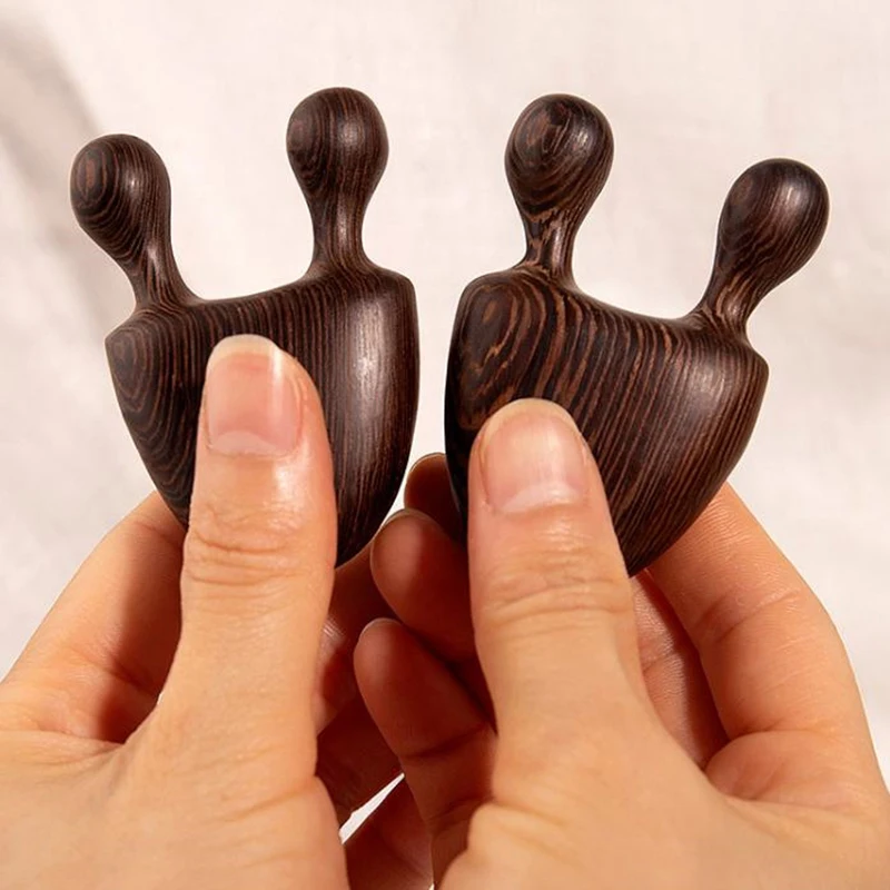 

Nose Massager Eyes Facial Wood Guasha Tool Promote Blood Circulation Guasha Wood Stick Handheld Meridians Acupoint Massage Tool