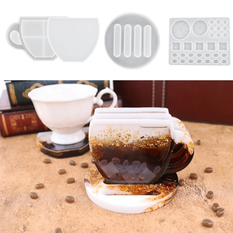 

Подставка для хранения чая и чашек из сыпучего песка, силиконовая подставка для искусственного Агата