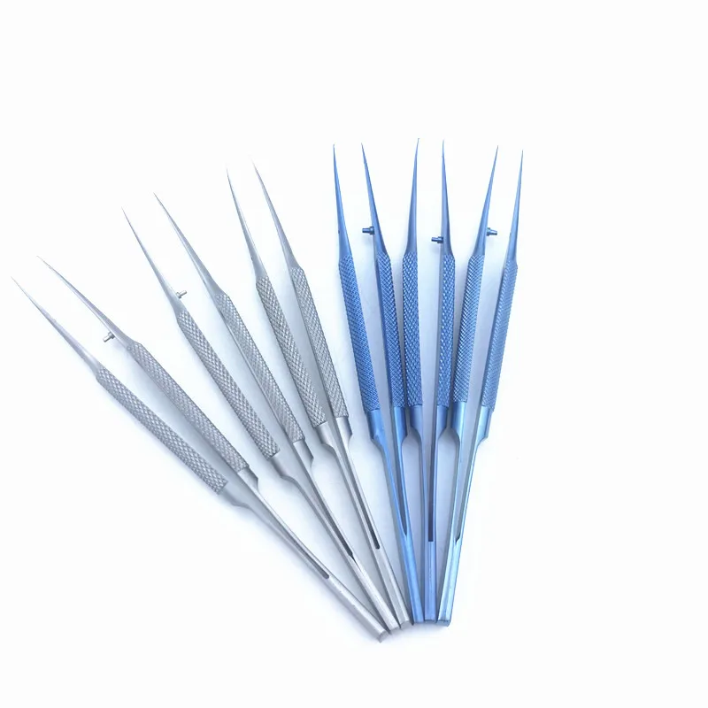 

Ophthalmic Tweezers Microsurgical Forceps 10.5CM Titanium/ Stainless Steel Ophthalmic Eye Surgical Tool