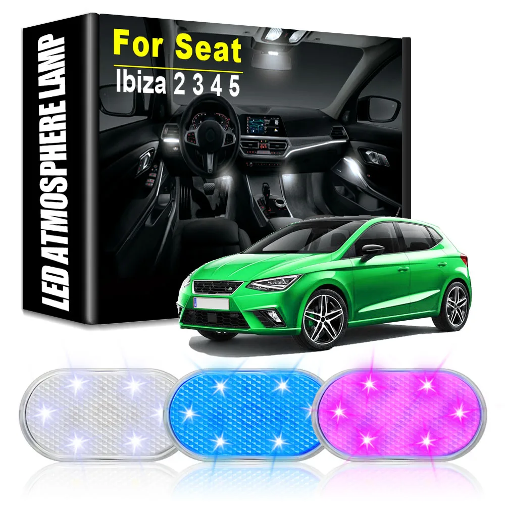 

Car LED Atmosphere Lights Car Rechargeable Touch led Lamps Auto Goods Car Accessories Auto Tools Gadgets for SEAT Ibiza 2 3 4 5
