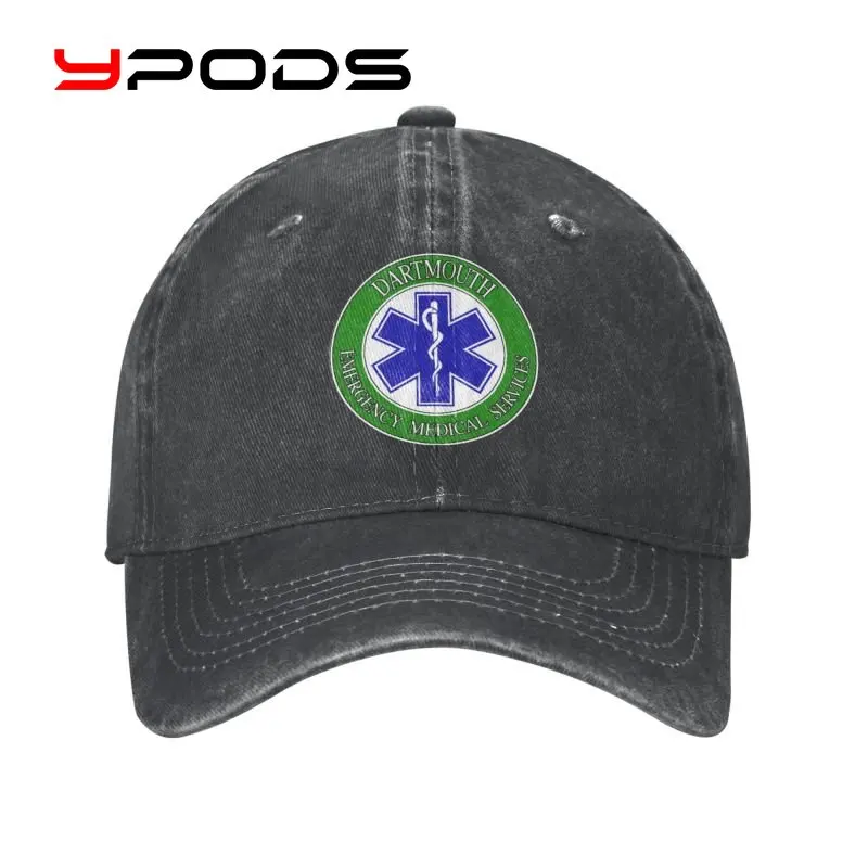 

Emt Star Of Life Motorcycle baseball cap Sun Protection Women Men's Adjustable Emt Paramedic Medical Dad Hat Autumn