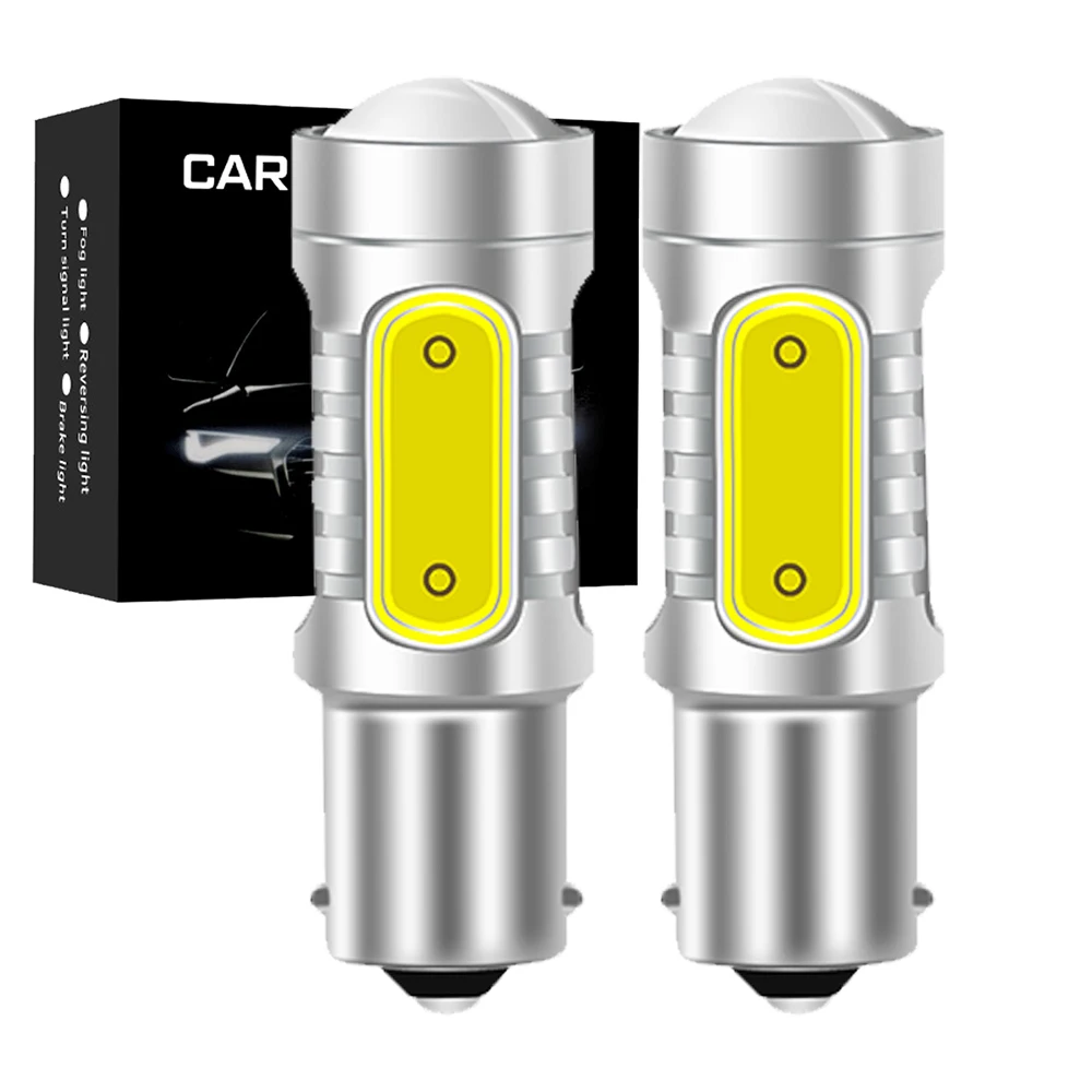 

2X Signal Lamp 1156 LED BA15S P21W BAU15S PY21W Turn Signal Light COB T20 T25 7443 3157 1157 BAY15D P21/5W LED Brake Stop Lamps