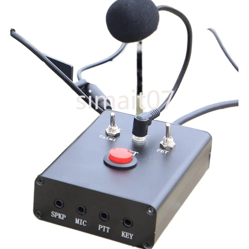 Фото Многофункциональный микрофон DIH-1 для Yaesu и Xiegu, коротковолновое радио, CW-ключ, поддержка PTT, внешний динамик/наушники №1
