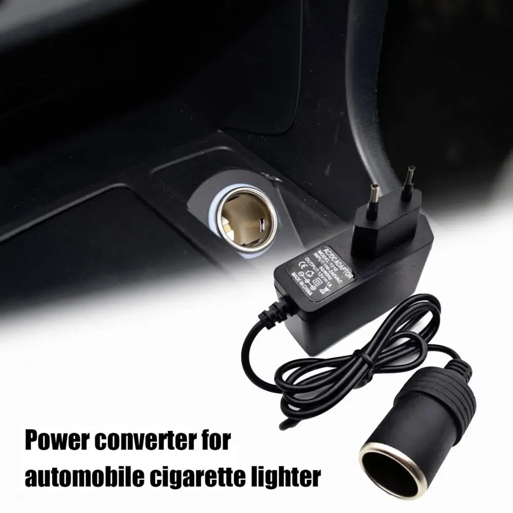 

Durable Socket Adapter Safe High Efficient Lightweight 12V 1A Power Plug Converter Adapter