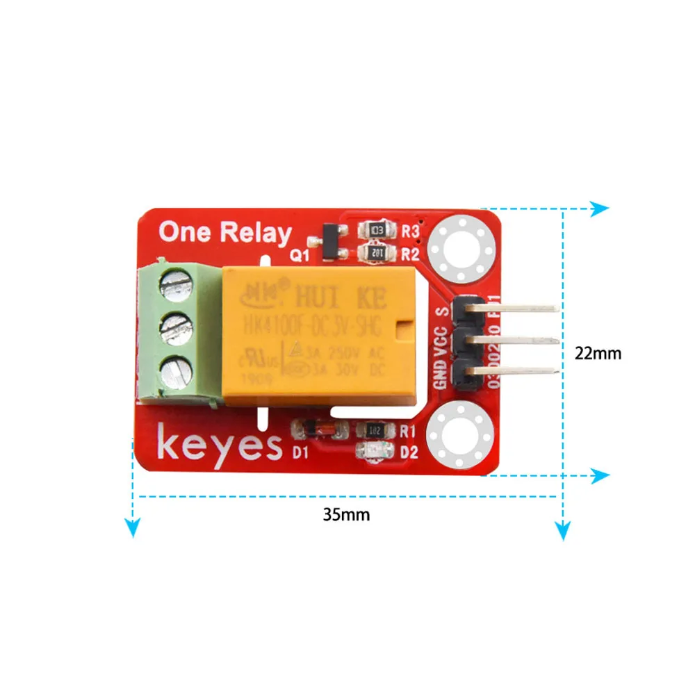 Односторонний релейный модуль 3 В 50-120 мА 1 канал плата преобразования триггерного