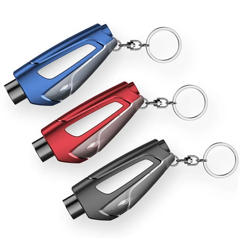 

New Safety Hammer Auto Car Window Glass Breaker Seat Belt Cutter Keychain Portable Emergency Escape Rescue Tool Dropshipping