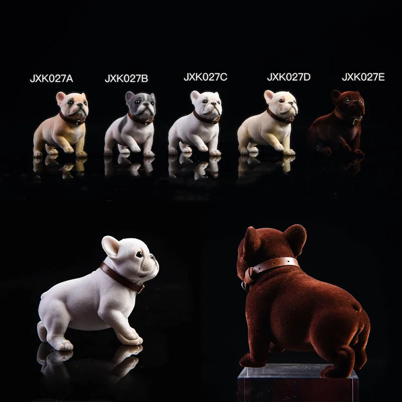 

In Stock JXK JXK028 1/6 Scale French Bulldog Cute Pet Statue Model Scene Accessories Props Fit 12'' Soldier Action Figure Body