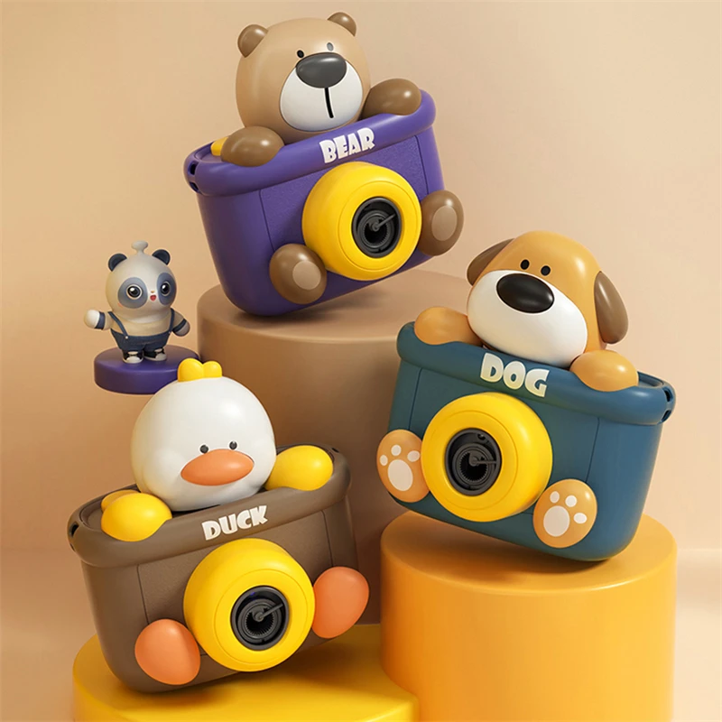 

Bubble Gun Bubble Machine Camera Bubble Machine Bear Duck Electric Spray Bubbles Toys bubble machine automatic For Children Gift