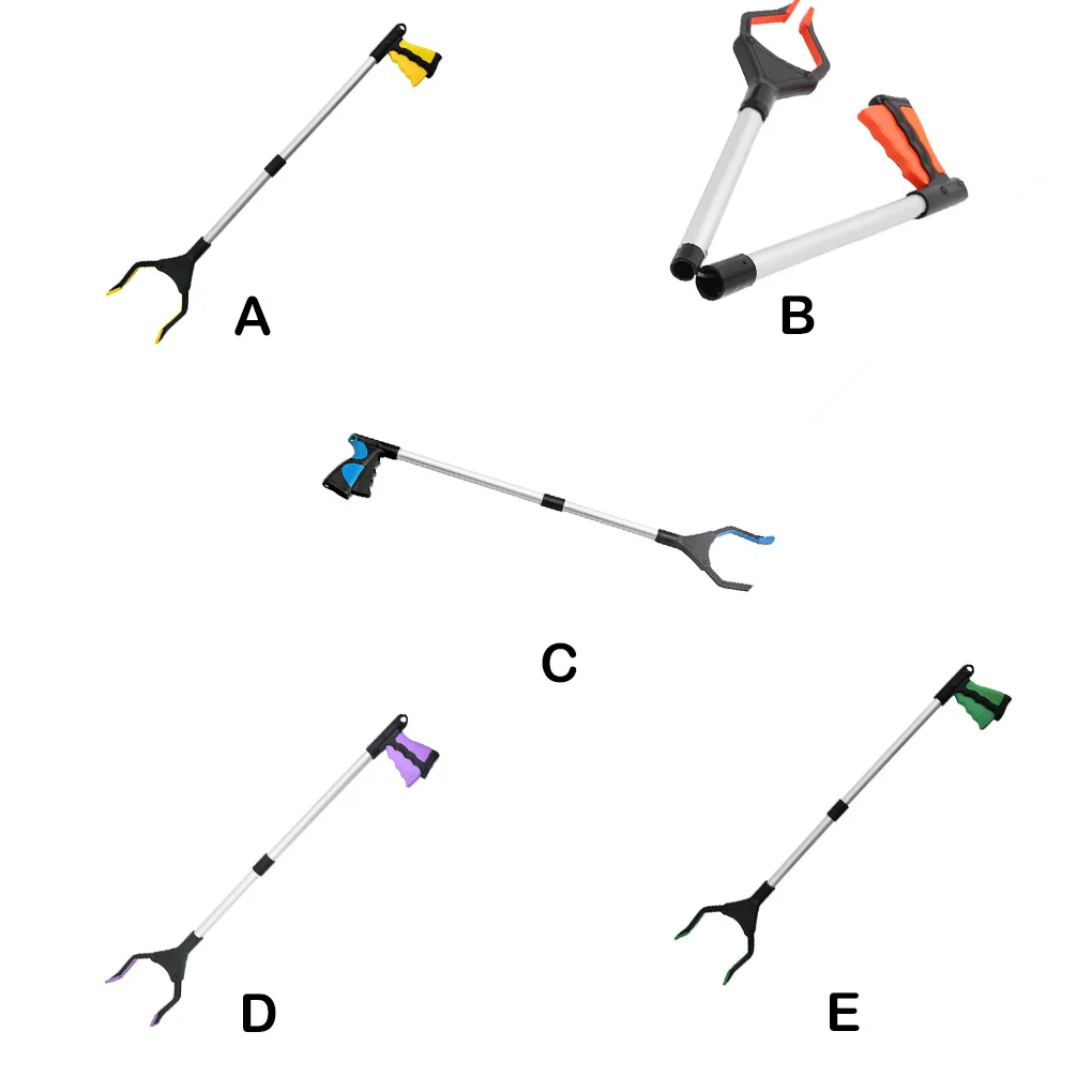 

Litter Picker Portable Foldable Ergonomic Replacement Home Trash Garbage Plastic Bag Grabber Picking Tool Blue