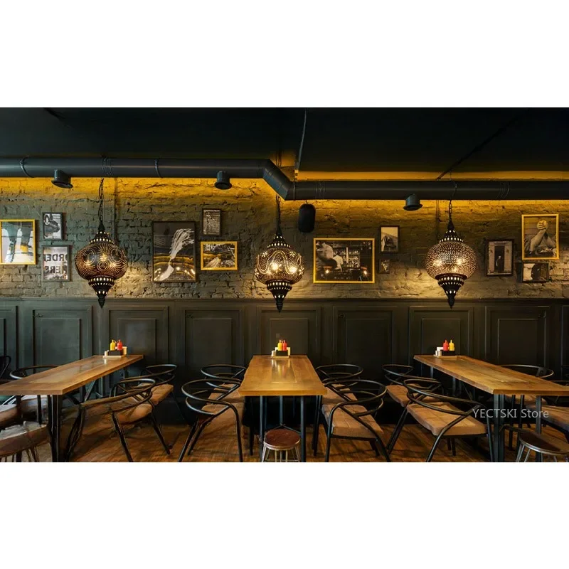 GHJUYIOL Ресторанные светильники кофе ретро Юго-Восточной Азии персонализированное
