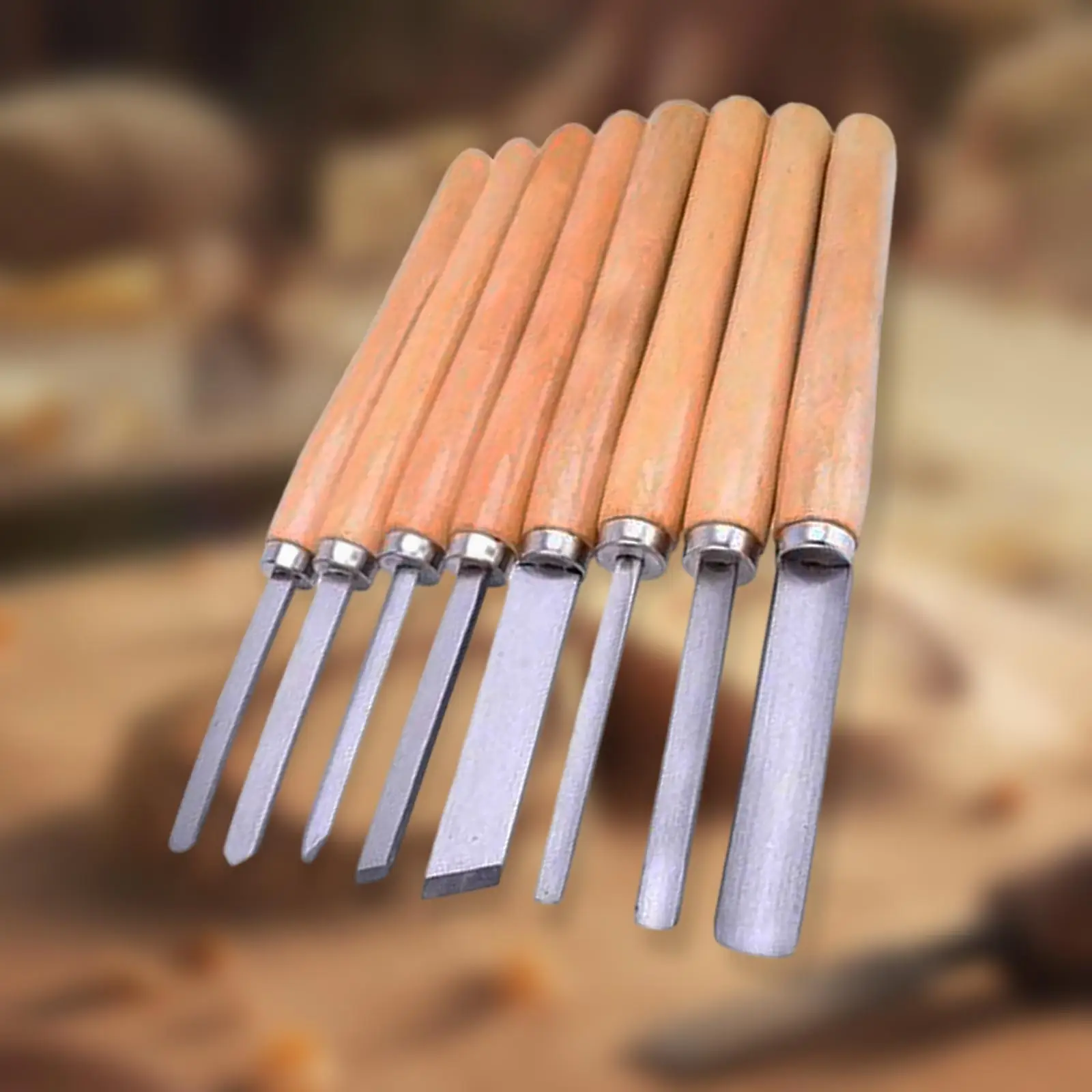 Набор из 8 токарных инструментов для деревообработки строжка быстрорежущей