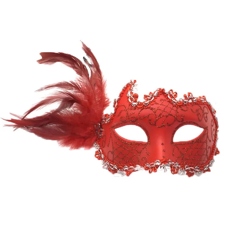 

Halloween Masquerade Half Face Feather Fashion Adult Party Princess Mask
