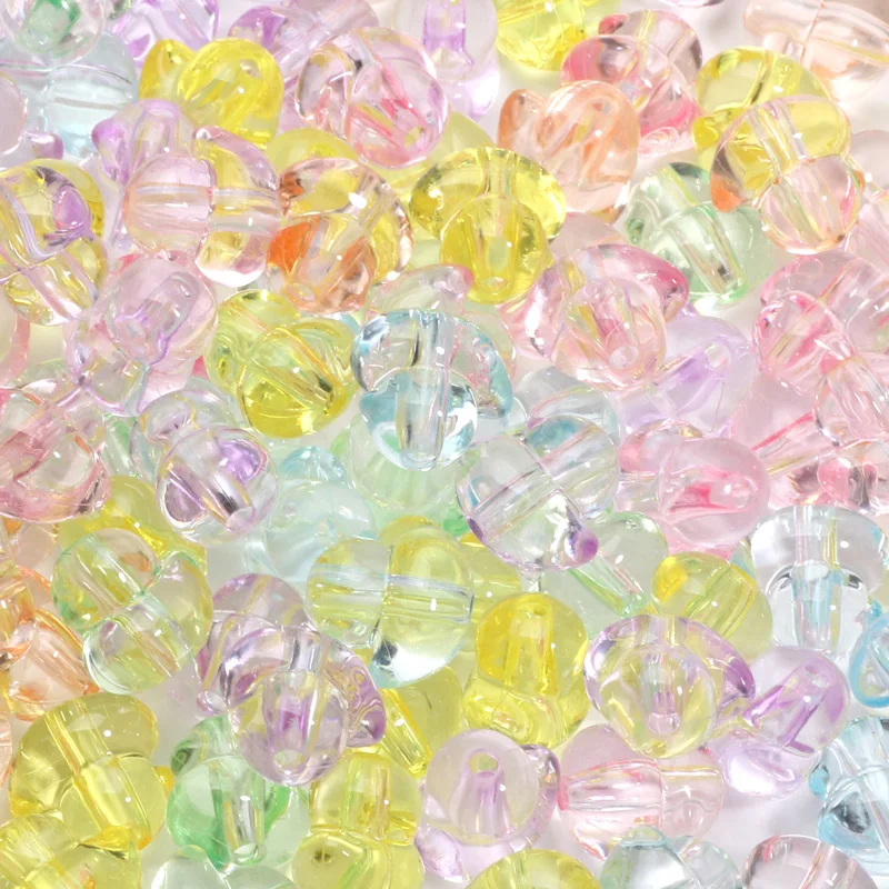 30 шт. прозрачные акриловые бусины для рукоделия 14 х15 мм