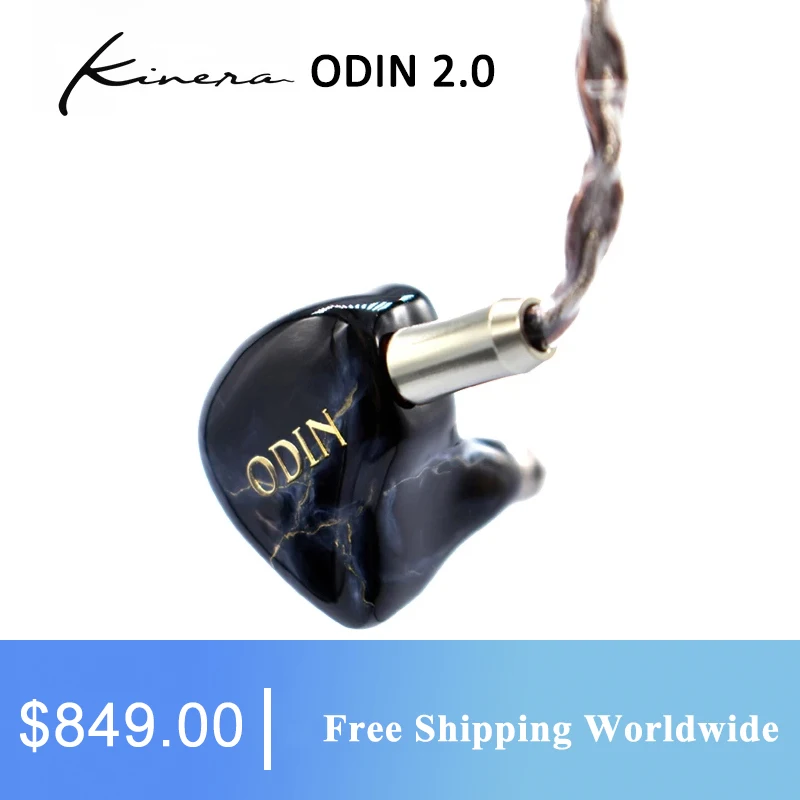 

Наушники-вкладыши Kinera ODIN 2,0 K8 8BA, Hi-Fi сбалансированные арматурные наушники с ушным крючком, наушники-вкладыши с шумоподавлением
