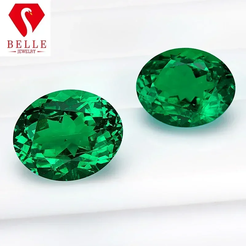 Изумрудные бусины ptx овальные блестящая огранка