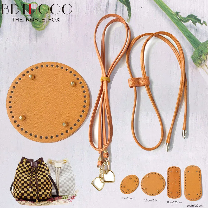 

Dumplings package accessories weaving materials exquisite fashion female bag handmade bag diy draw string bag bottom straps 3