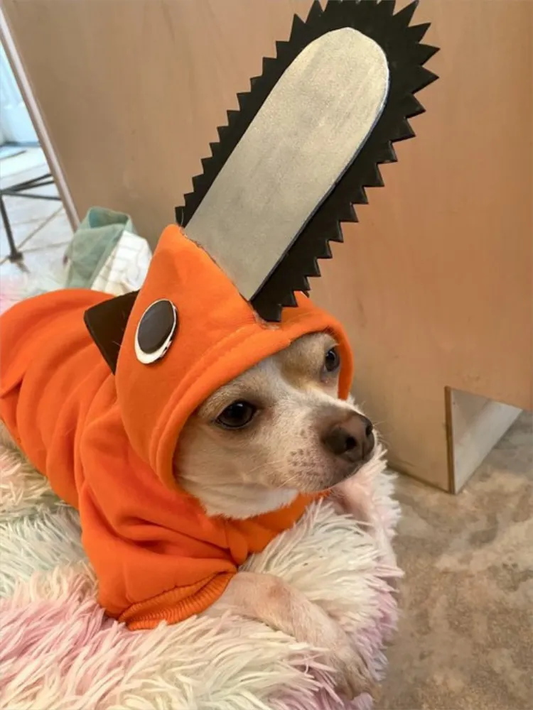 

Chainsaw Man Pet Clothes Anime Pochita Chainsaw Man Cosplay Pet Clothes Dog And Cats Costume Pet Cloth Plush Doll Toys For Pets