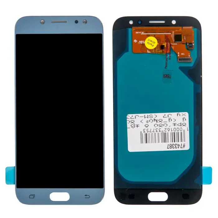 Дисплей в сборе с тачскрином (модуль) для Samsung Galaxy J7 (SM-J730F) голубой (2017) OLED |