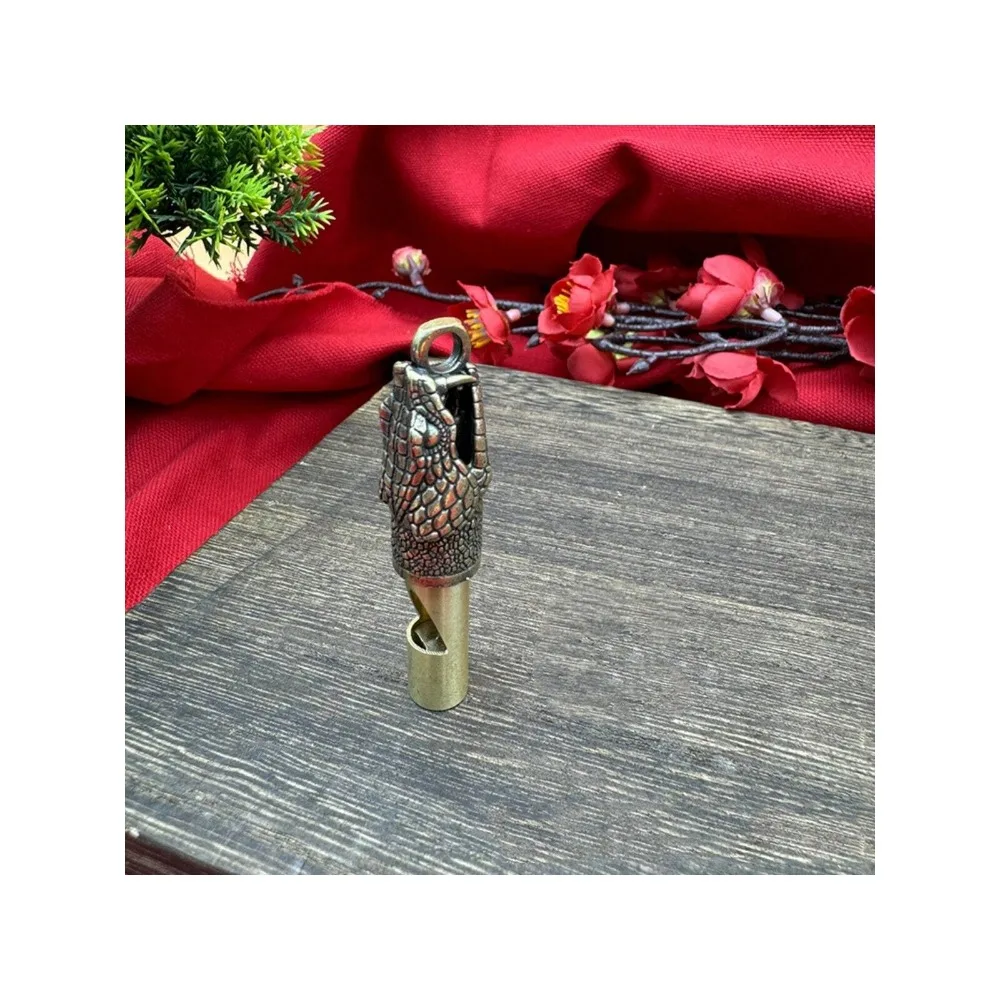 Ретро средневековый брелок со свистком и аксессуаром для головы змеи судей