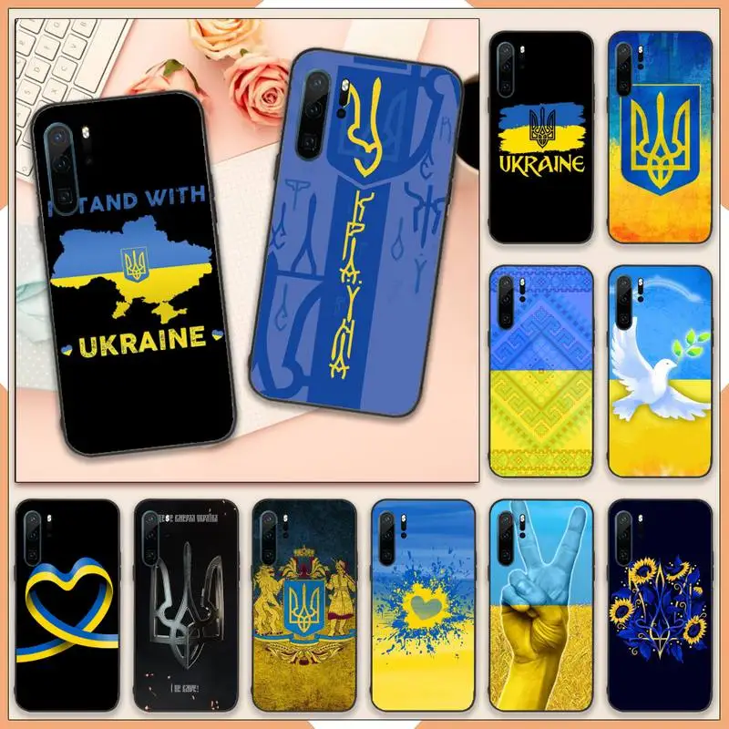 

Ukrainian flag pattern Phone Case For Huawei honor Mate 10 20 30 40 i 9 8 pro x Lite P smart 2019 Y5 2018 nova 5t