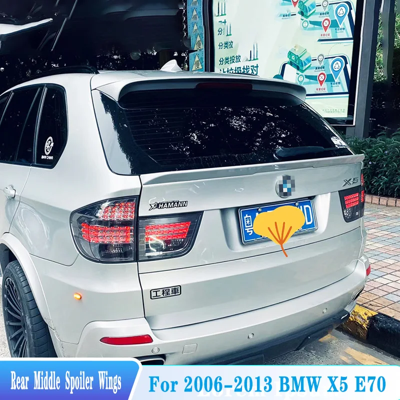 Для 2006-2013 BMW X5 E70 задний средний спойлер крылья на крышку багажника