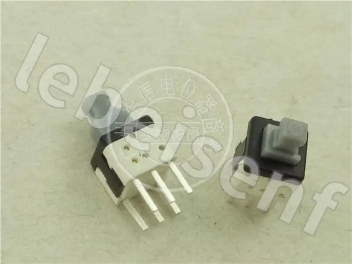 

30 шт., самоблокирующийся переключатель для потенциометра 5,8*5,8 мм/серая нижняя белая ручка