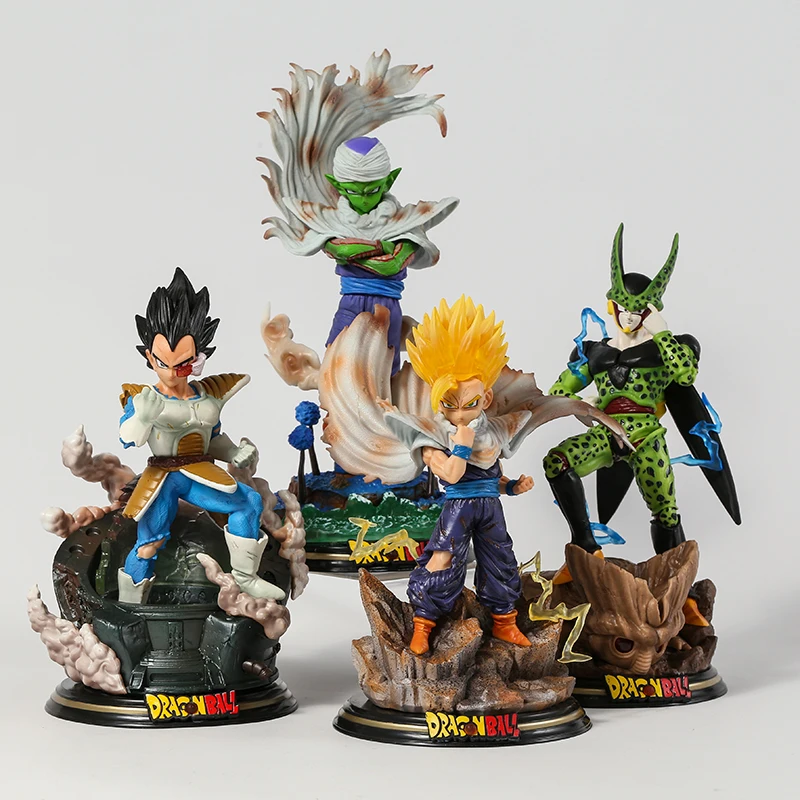 

Dragon Ball Vegeta Piccolo Cell Son Gohan GK Statue Decoration Figure Collectible Toy